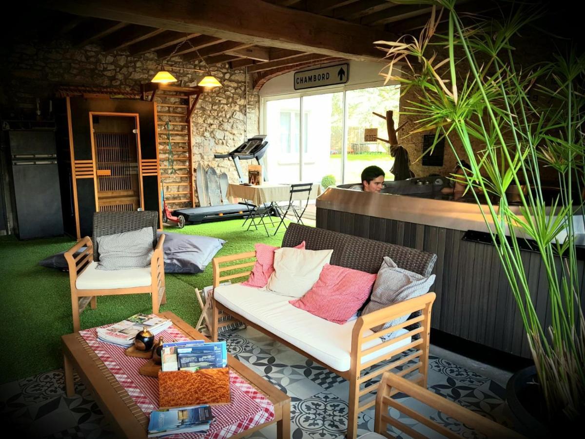 Le Grand Cedre Spa Et Sauna Interieur Piscine Marolles  Εξωτερικό φωτογραφία
